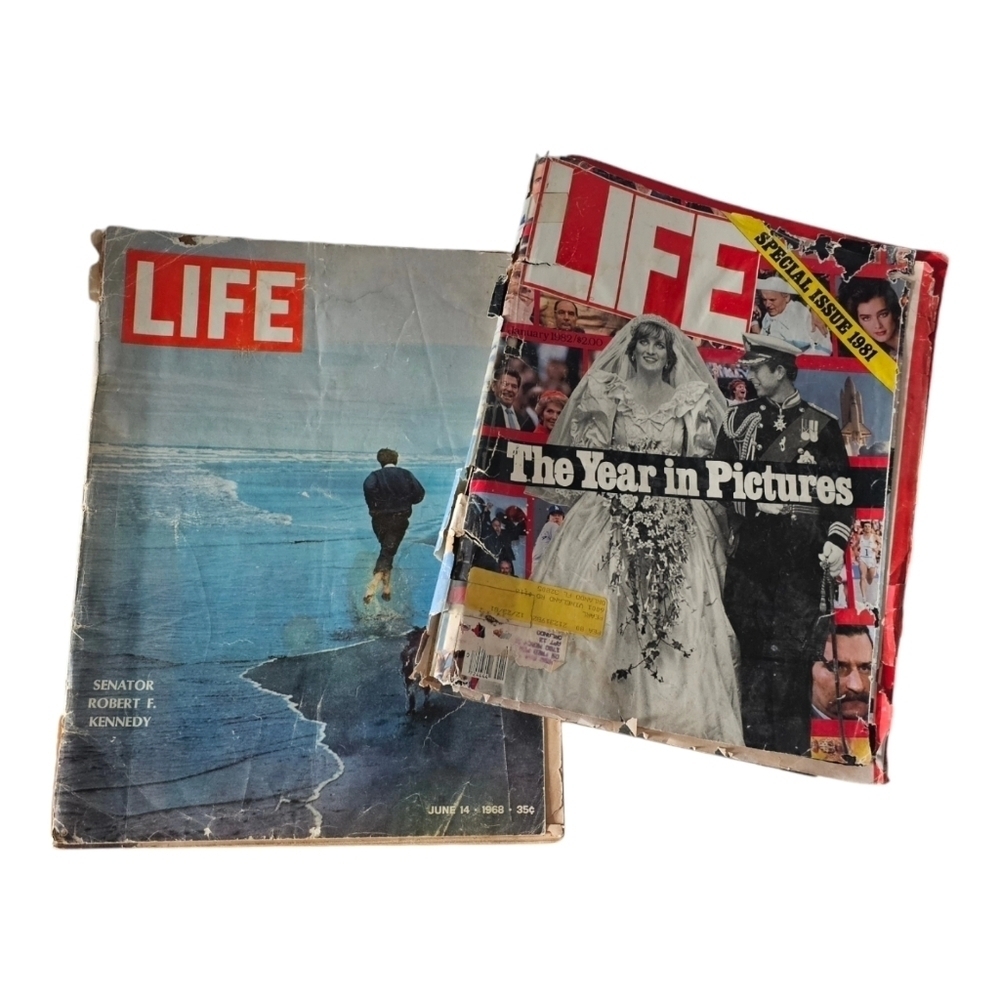 Bundle Life Magazine Robert F Kennedy1968 Princess Diana 1981 READ DESCRIPTION